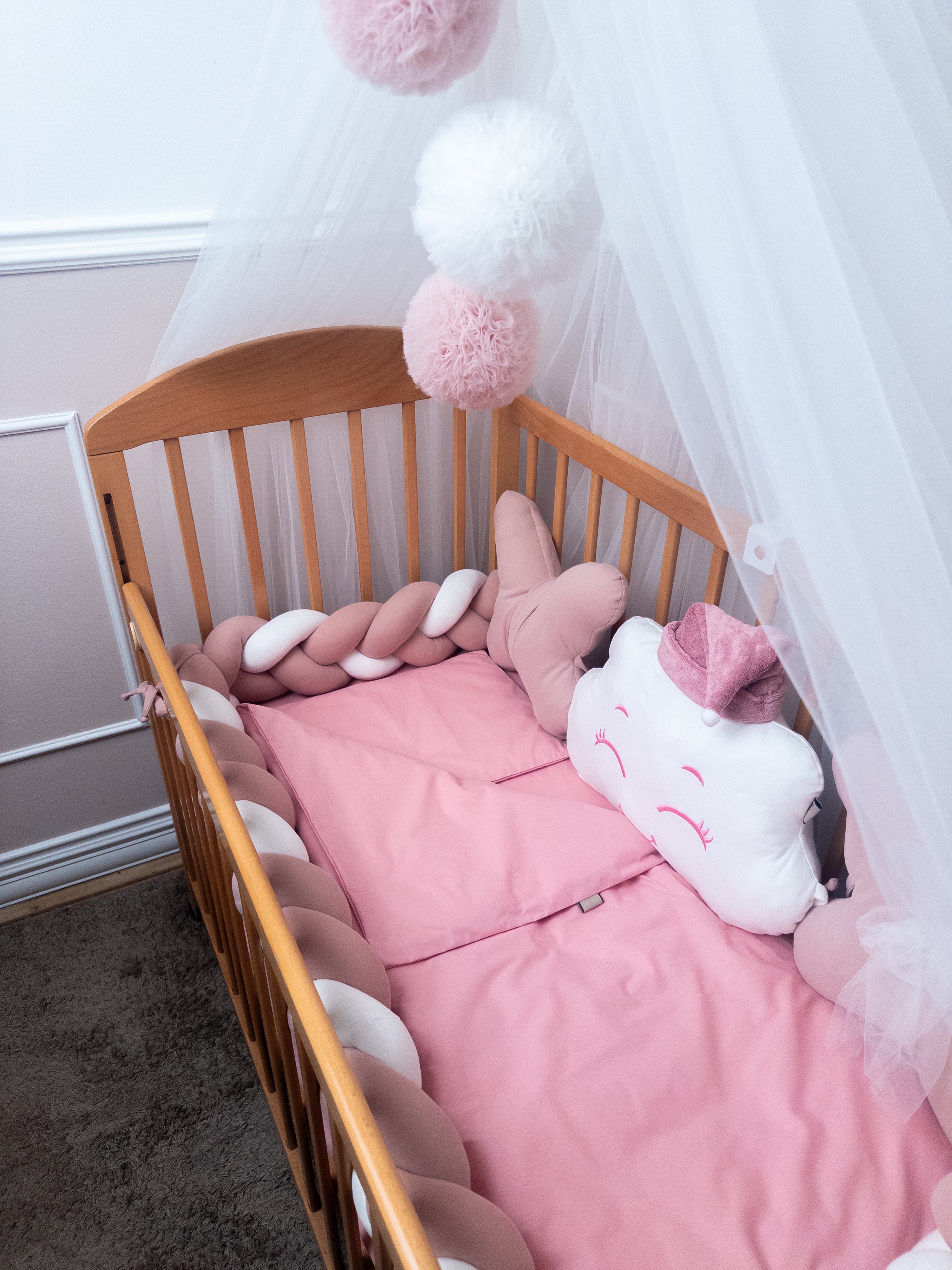 Oblak Ogradica & Posteljina - Roze