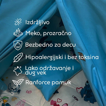 Šator za decu - Stitch Plava - Mang Srbija