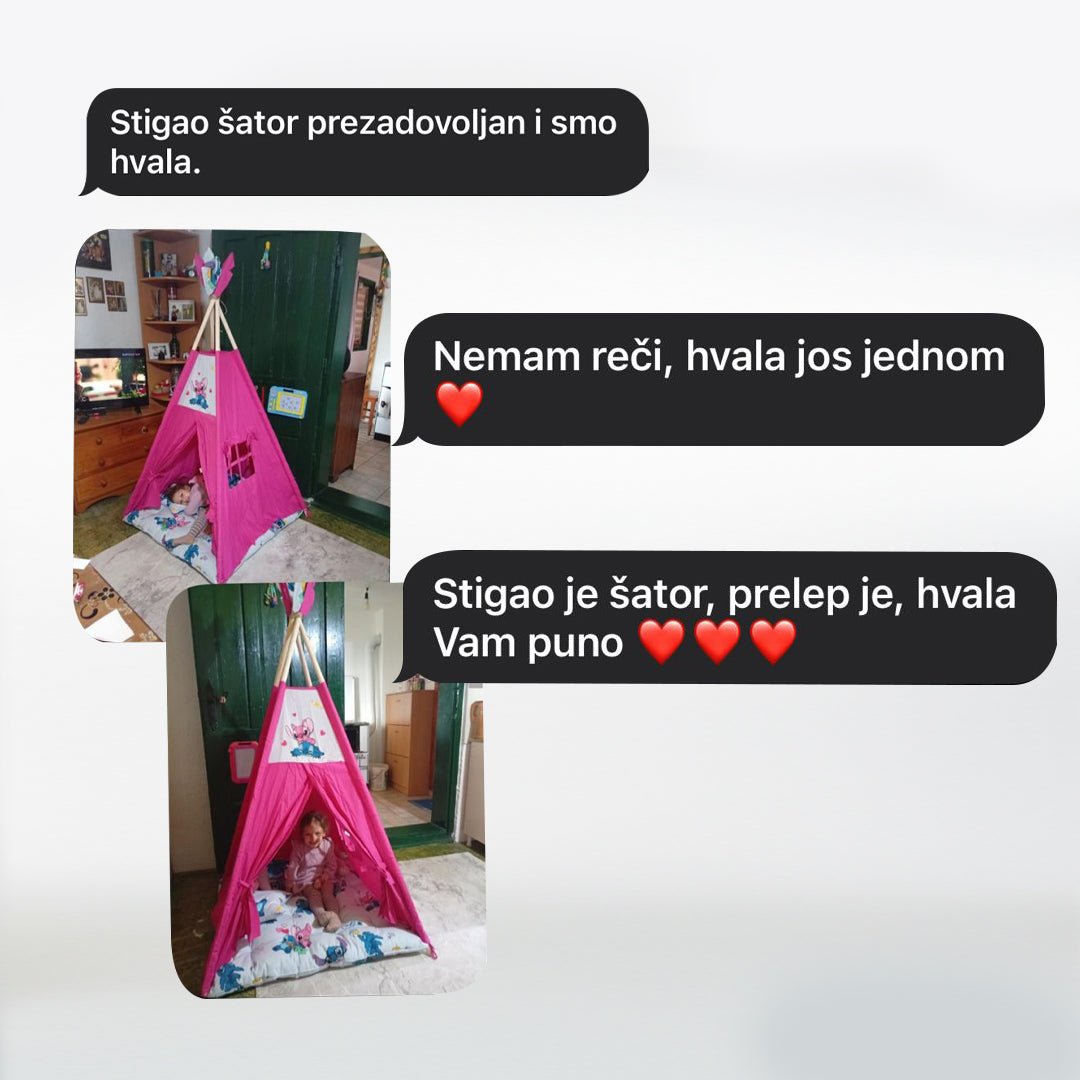 Šator za decu - Životinjice - Mang Srbija